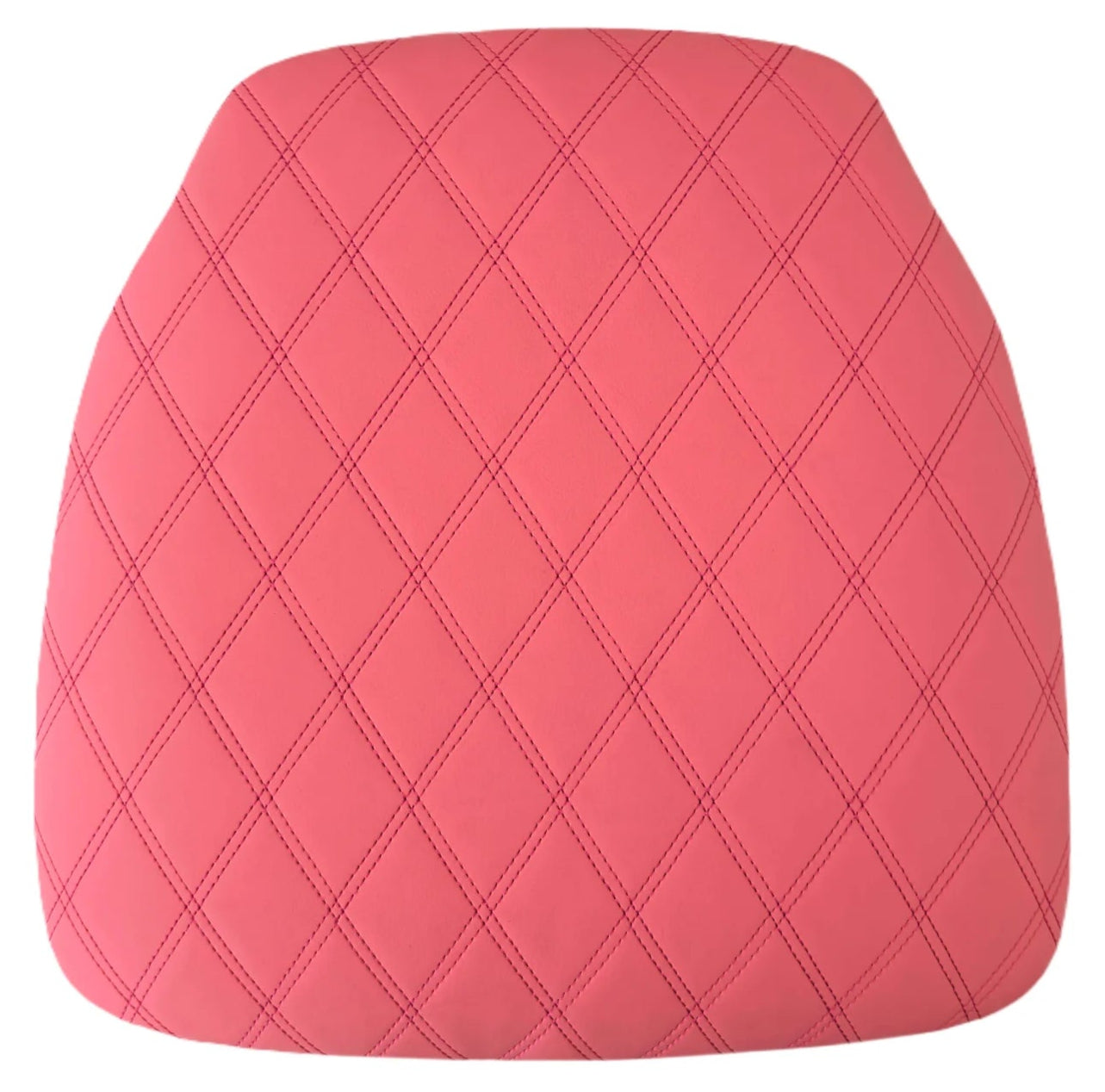 Pink Vinyl Panel Back Chiavari Cushion with Bentley Stitching and SlipNot™ Technology