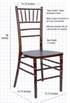 Mahogany ToughWood Real Wood Chiavari Chair CWM-HU-T