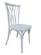 White Distressed Steel Skeleton™ Willow Chair