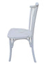 White Distressed Steel Skeleton™ Willow Chair