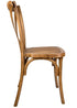 Chivari Chestnut ToughResin™ WoodGrain Cross Back Chair CXRC-AX-T
