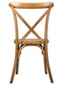 Chivari Chestnut ToughResin™ WoodGrain Cross Back Chair CXRC-AX-T