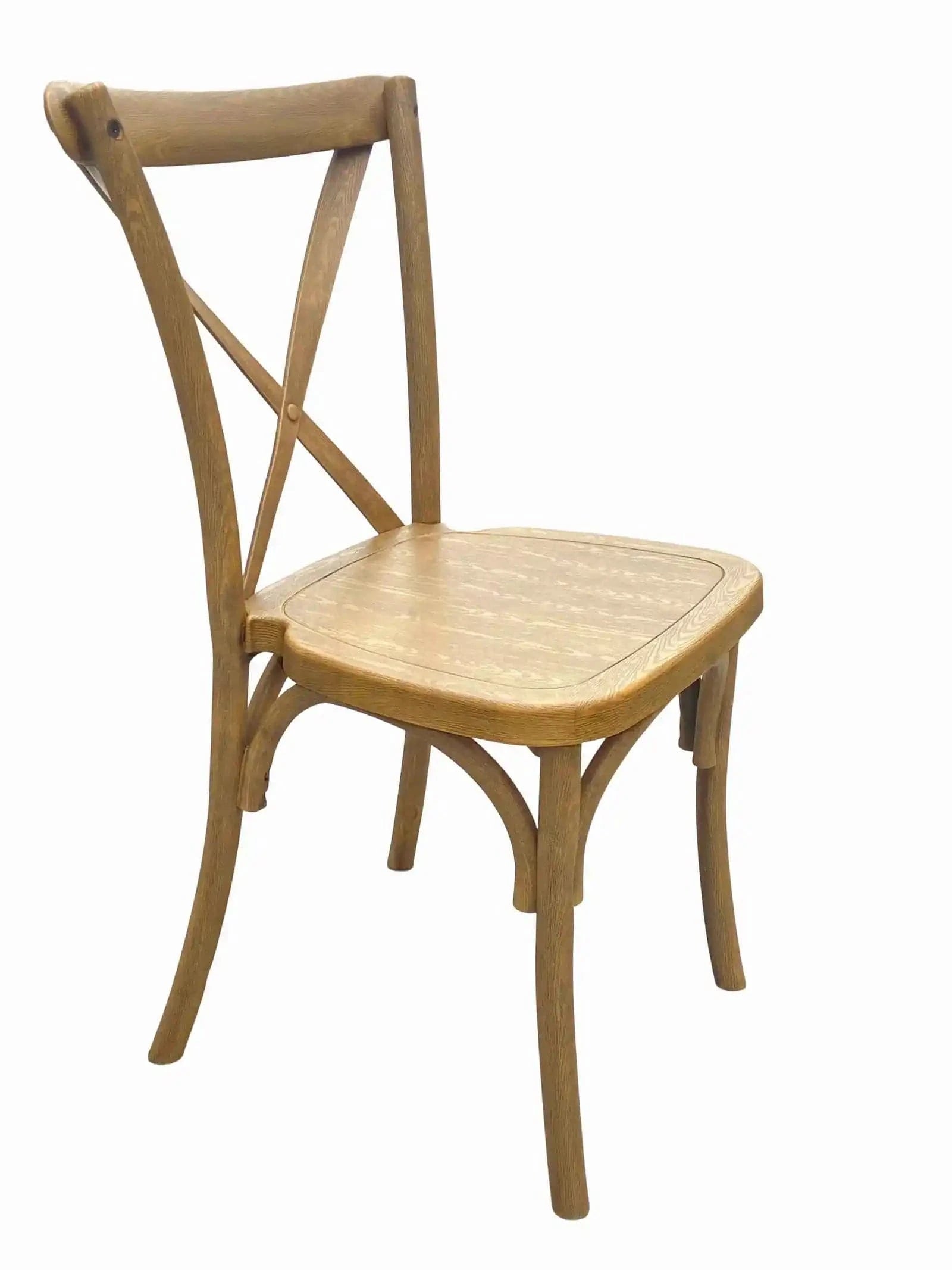 Chestnut Steel Skeleton™ Cross Back Chair