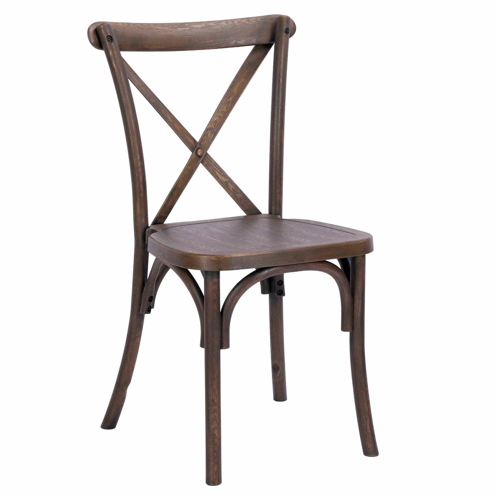Fruitwood Steel Skeleton™ Cross Back Chair
