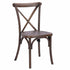 Fruitwood Steel Skeleton™ Cross Back Chair