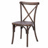 Fruitwood Steel Skeleton™ Cross Back Chair