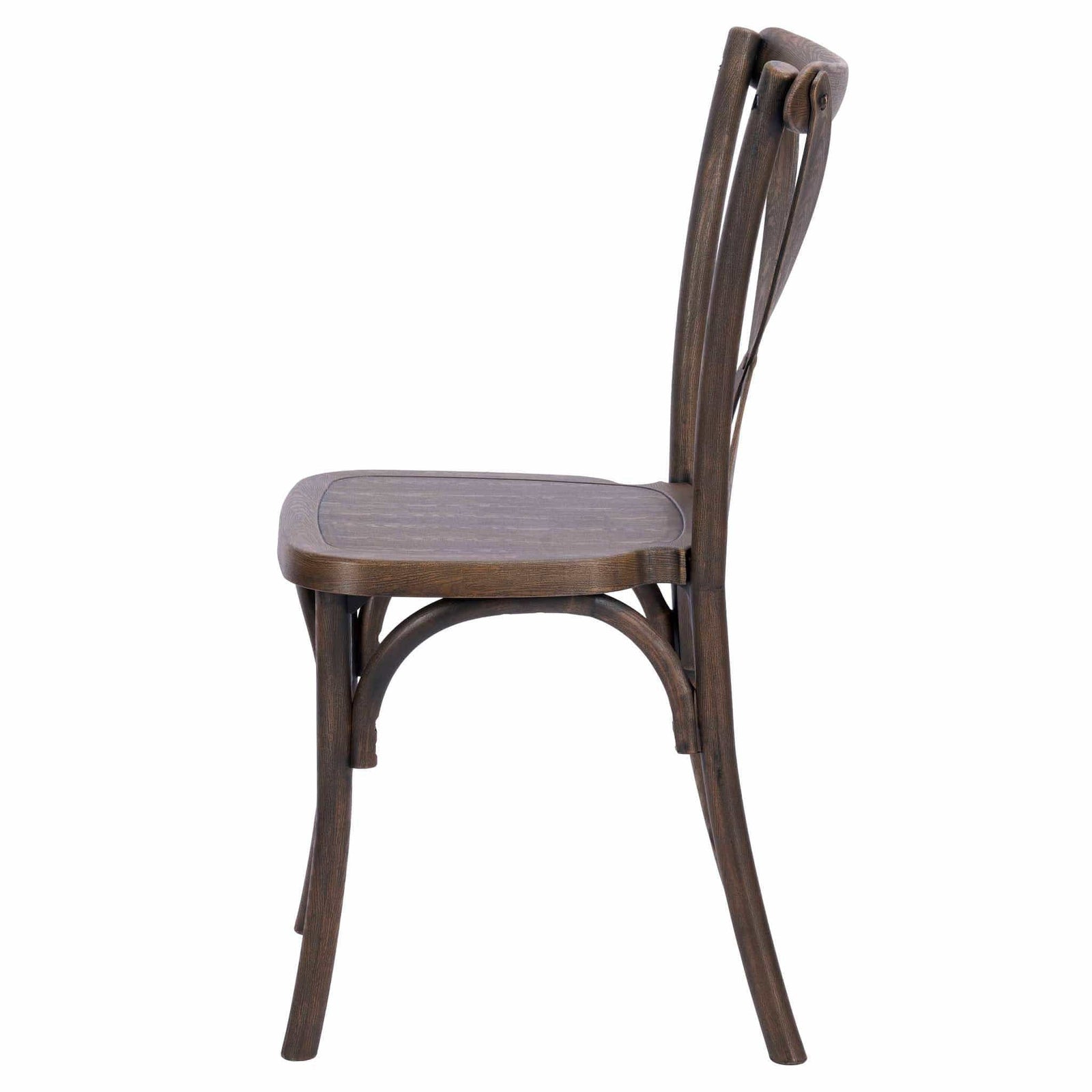 Fruitwood Steel Skeleton™ Cross Back Chair