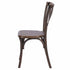 Fruitwood Steel Skeleton™ Cross Back Chair