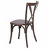 Fruitwood Steel Skeleton™ Cross Back Chair