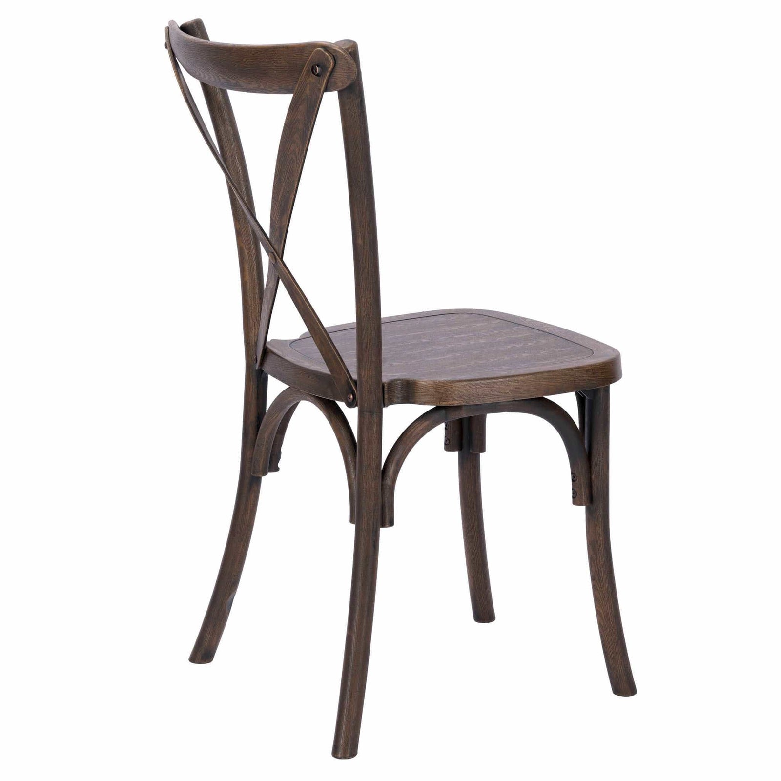 Fruitwood Steel Skeleton™ Cross Back Chair