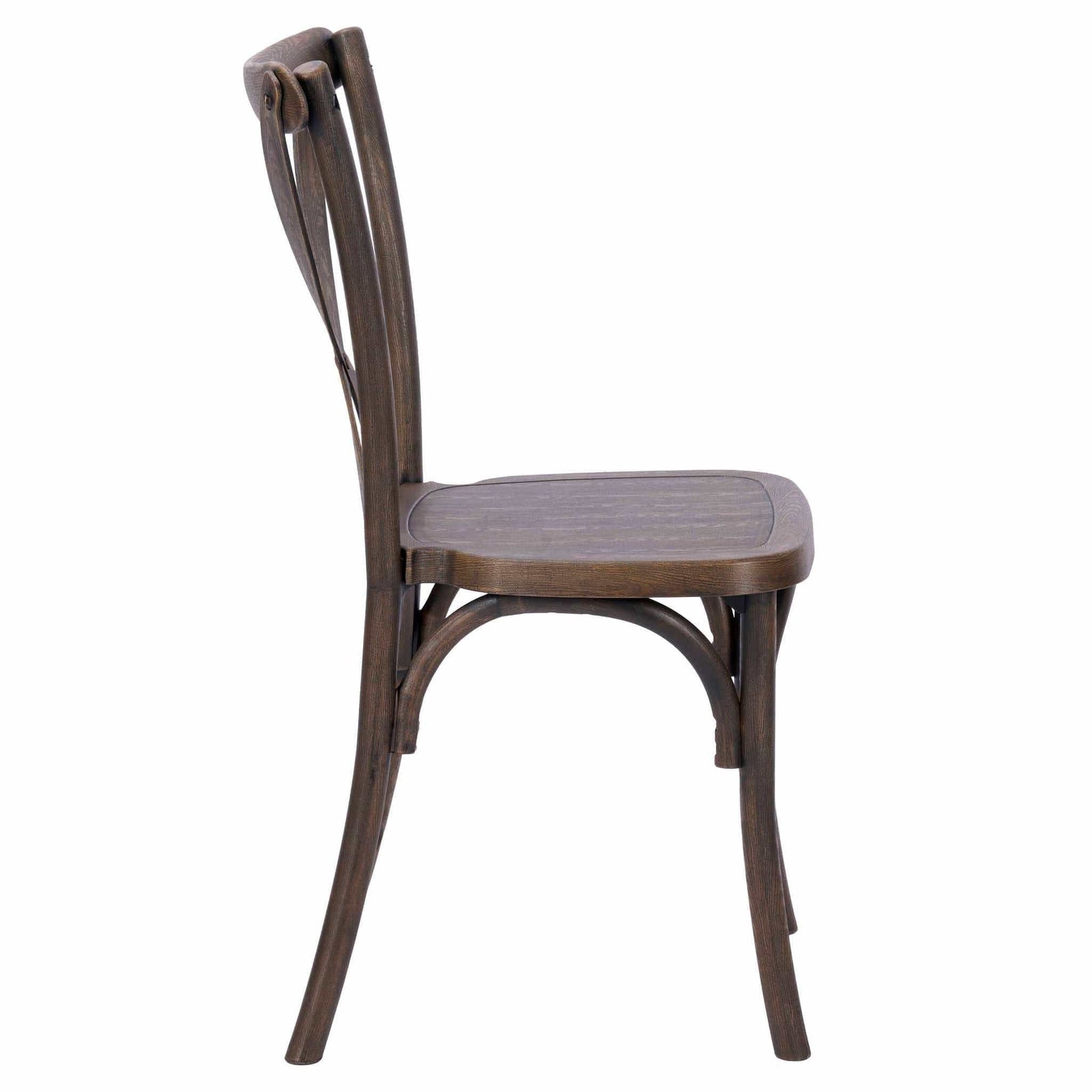 Fruitwood Steel Skeleton™ Cross Back Chair