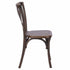 Fruitwood Steel Skeleton™ Cross Back Chair
