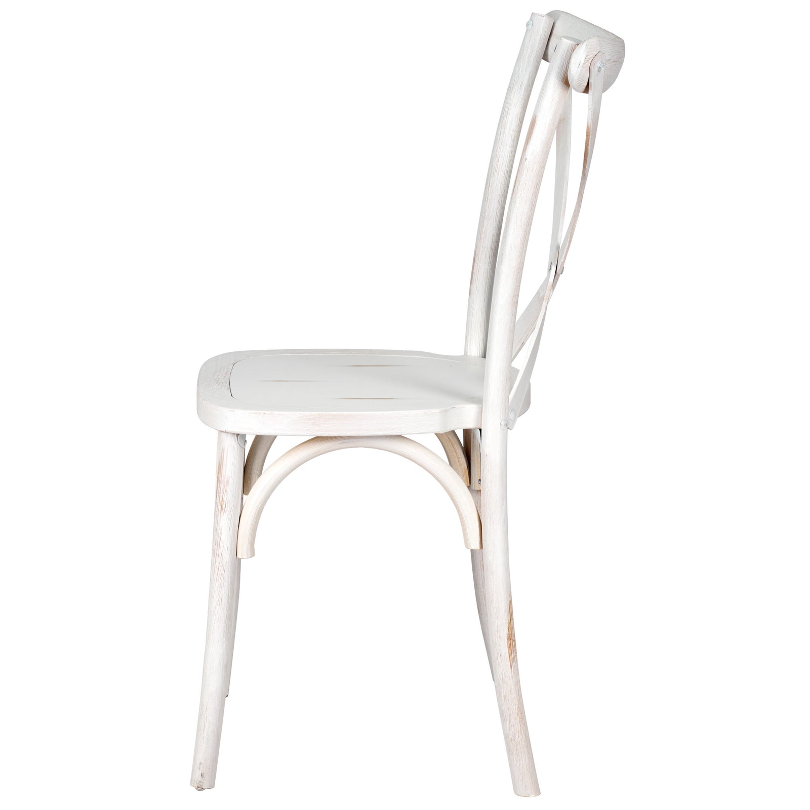 White Distressed ToughWood Crossback Chair