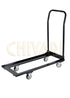 Steel Folding Chair Cart by Chivari, for Poly & Resin Folding Chairs CART100-AX-T Left