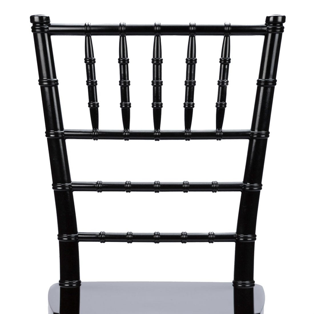 Black ToughResin Unassembled Chiavari Chair (Per Chair Price Shown – Sold only in Quantities of 4)