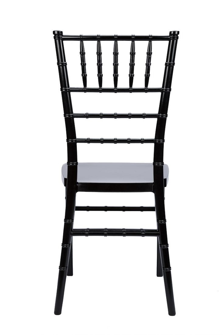 Black ToughResin Thick Seat Unassembled Chiavari Chair  (Per Chair Price Shown - Sold only in Quantities of 2)