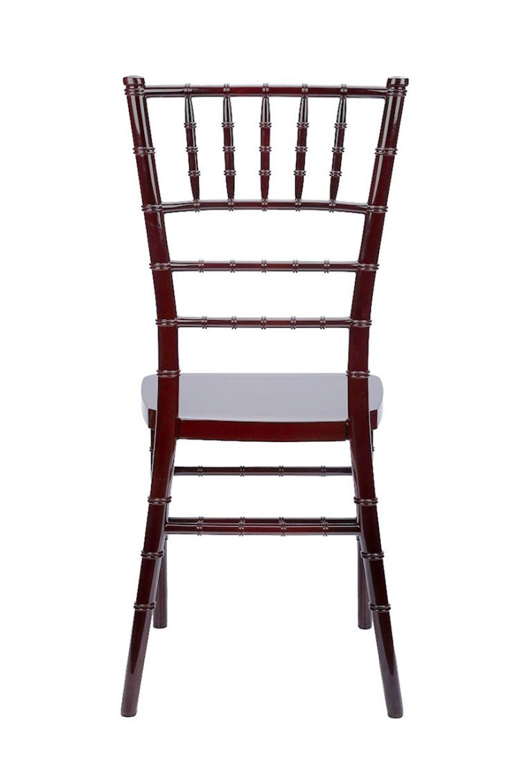 48 Chair Pack Mahogany Steel Skeleton™ Resin Chiavari Chair