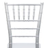 Silver Resin Mono Bloc Chiavari Chair Back - Zoomed