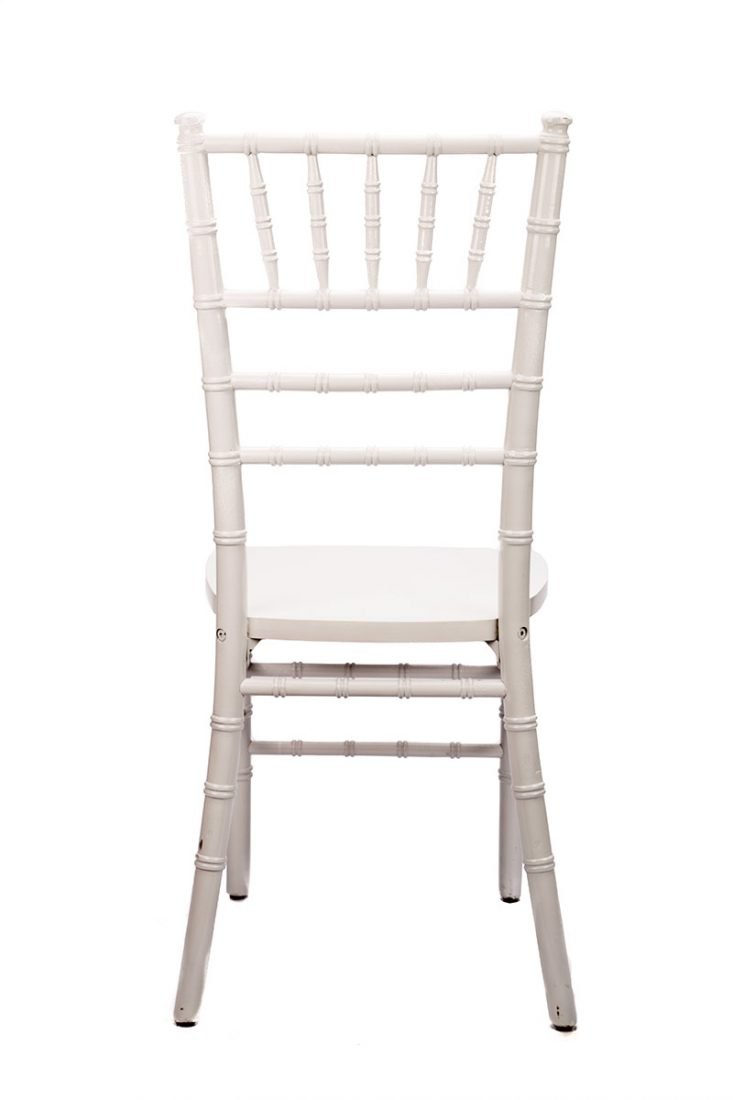 White Wood Chiavari Chair Back