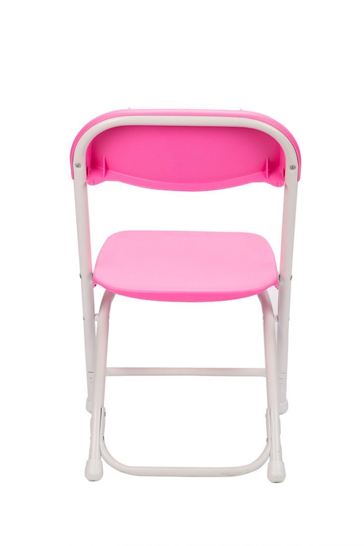 Pink Plastic Children's Folding Chair