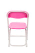 Pink Plastic Children's Folding Chair