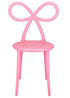 Pink Resin Kids Bow Chair with Round Seat