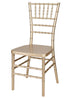 Champagne Gold Brushed Wood Look Steel Skeleton Chiavari Chair CCRCHGB-STEEL-AX-T