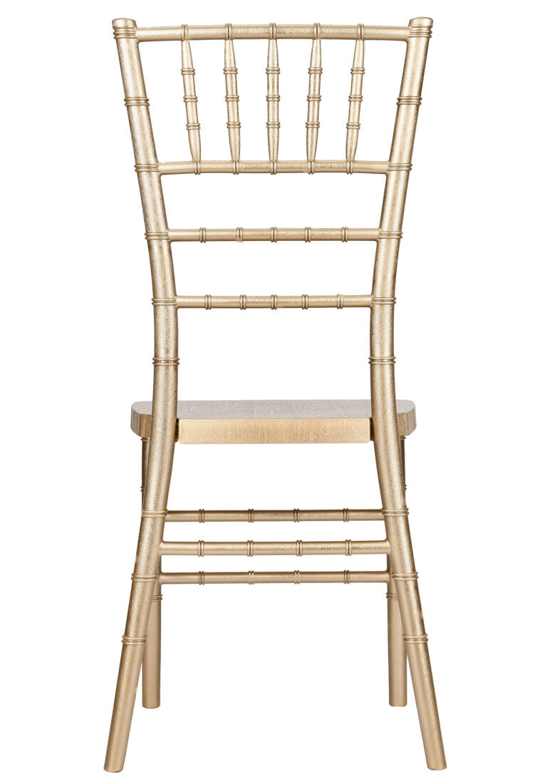 Champagne Gold Brushed Wood Look Steel Skeleton Chiavari Chair CCRCHGB-STEEL-AX-T