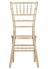 Champagne Gold Brushed Wood Look Steel Skeleton Chiavari Chair CCRCHGB-STEEL-AX-T