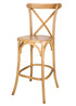 Chestnut Wood Cross Back Barstool BXWC-ZG-T