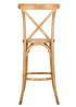 Chestnut Wood Cross Back Barstool BXWC-ZG-T