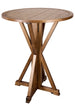 36" (3 Foot) Chestnut Round Farm Cocktail Table Some Assembly Required