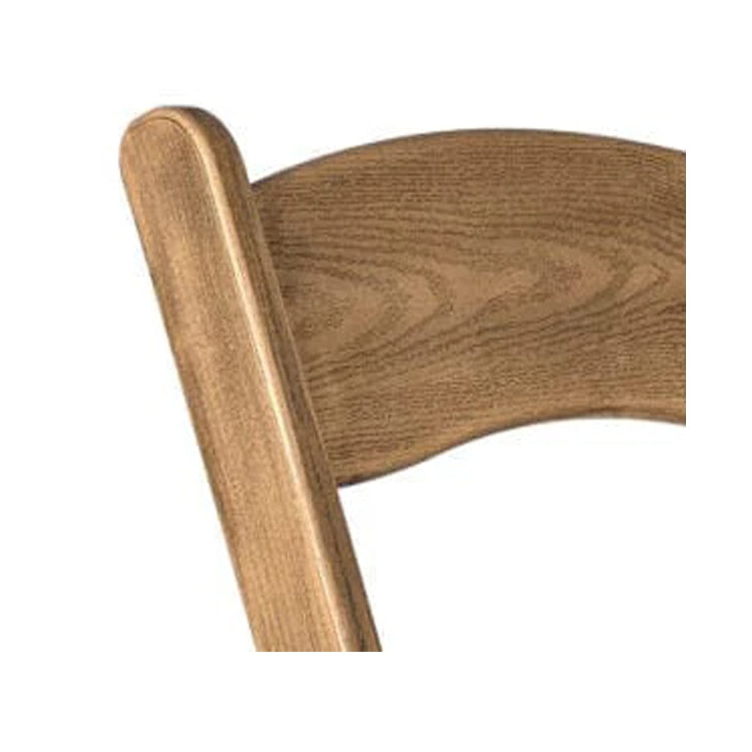 Chestnut Resin WoodGrain™ Folding Chair with Tan Cushion (Per Chair Price Shown - Sold only in Quantities of 4)