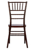 Fruitwood with Brushed WoodGrain Resin Steel Skeleton Chiavari Chair CCRFB-STEEL-AX-T