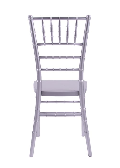 100 Person Luxury Event Package:  Includes 100 Silver Resin Steel Skeleton™ Chiavari Chairs Plus 10 Round 72