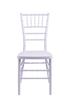 White Resin Steel Skeleton Chiavari Chair by Chivari CCRW-STEEL-AX-T Front