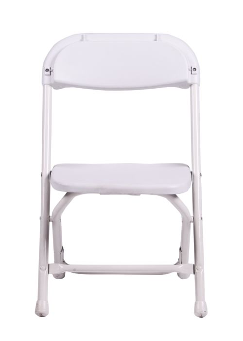 Samson Series White Plastic Children's Folding Chair