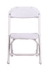 Samson Series White Plastic Children's Folding Chair