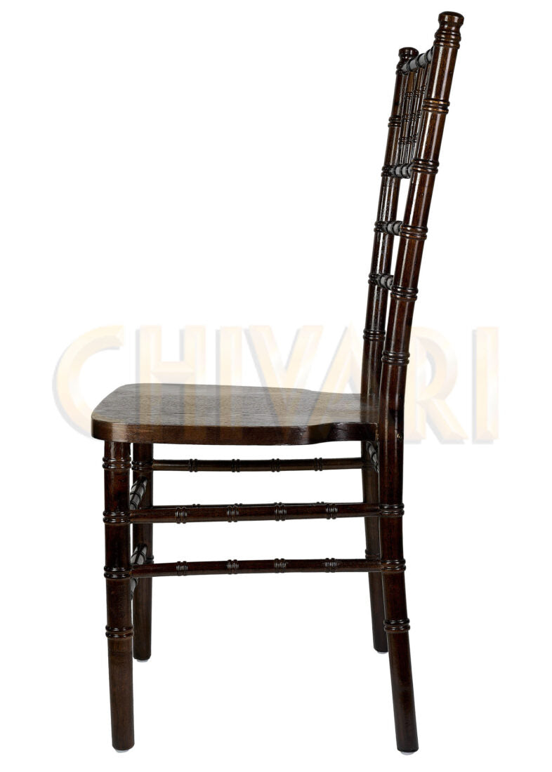 Espresso (Coffee) ToughWood Chiavari Chair Left2 CCWFE-ZG-T