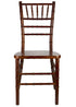 Fruitwood (Medium Brown) ToughWood Chiavari Chair by Chivari Front CCWFM-ZG-T