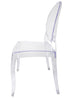 Clear Resin Sophia Ghost Chair left2 CGRS-ZG-T