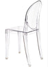 Clear Resin Oval Back Victoria Ghost Chair CGRVC-ZG-T