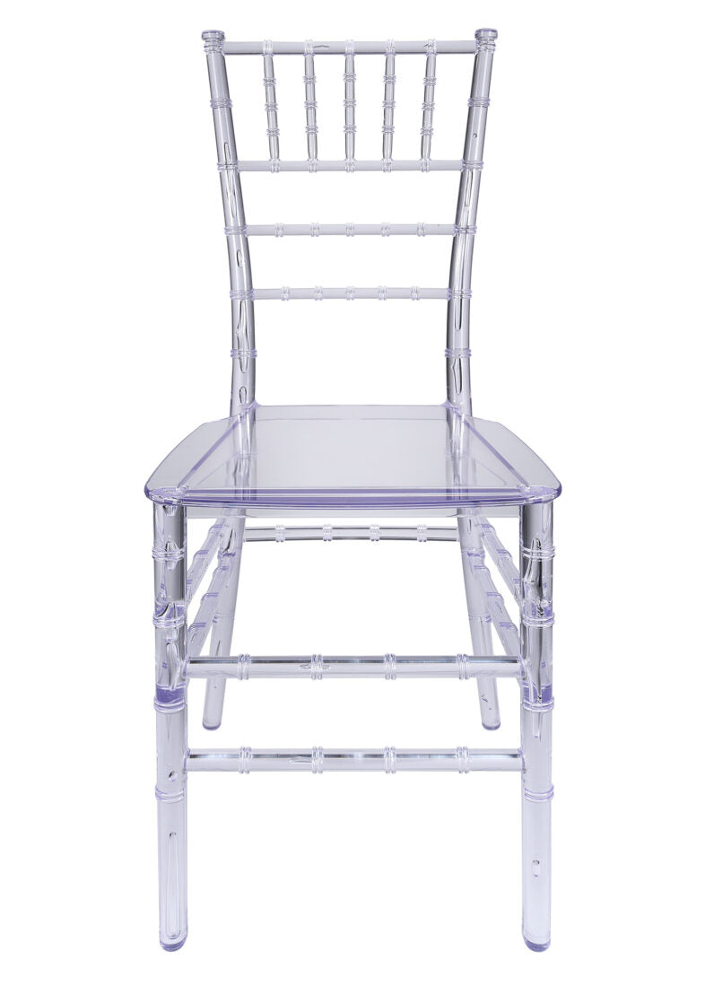 Clear Chair Thinvisible Chiavari Chair Front CCRC-MONO-THIN-ZG-T