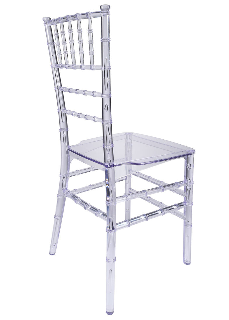 Clear Chair Thinvisible Chiavari Chair right CCRC-MONO-THIN-ZG-T