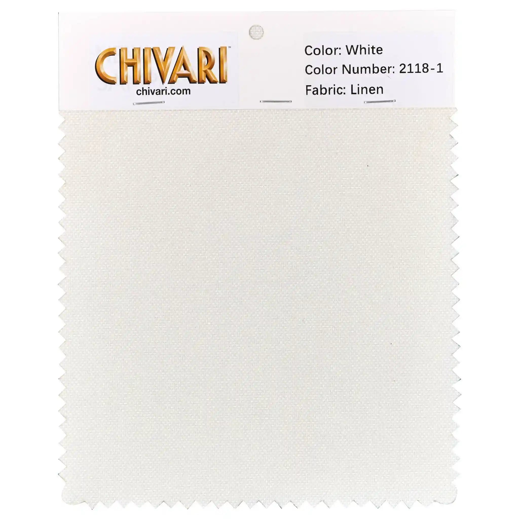 World’s Best Cushion Fabric Swatch - White Linen
