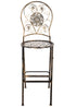 Vintage Copper/Gold Barcelona Bistro Barstool with Round Seat and Back (Per Chair Price Shown – Sold only in Quantities of 2)