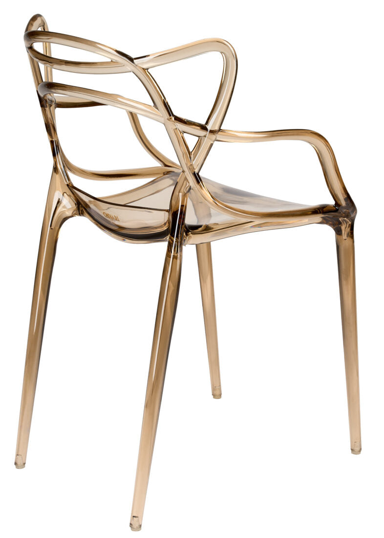 Copper Clear Resin Orbit Chair