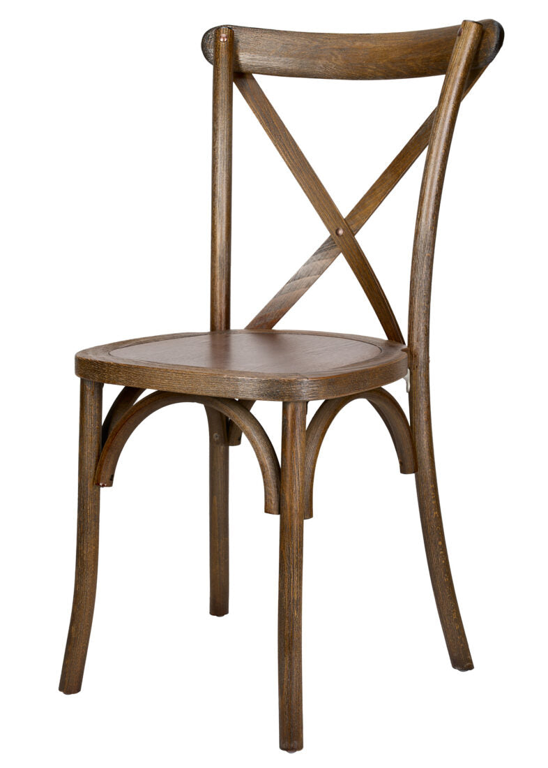 Fruitwood ToughWood Cross Back Chair by Chivari CXWF-AX-T