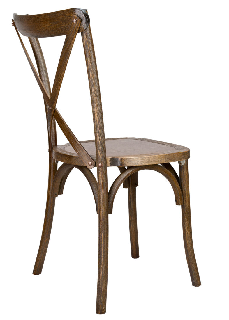 Fruitwood ToughWood Cross Back Chair by Chivari CXWF-AX-T