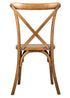 Chestnut Toughresin CrossBack Chair by Chivari CXRC-AX-T